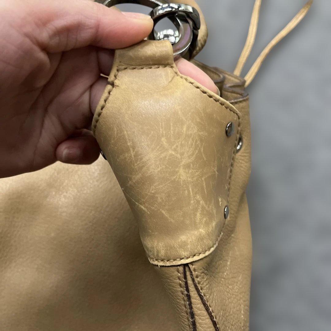 Y*u様 グッチ　レザーショルダーバッグ