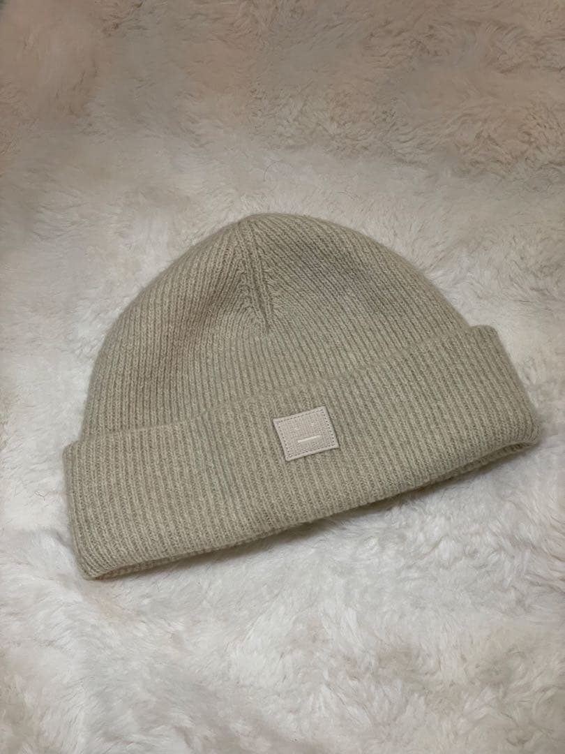 Acne Studios ニット帽 OS クリーム色