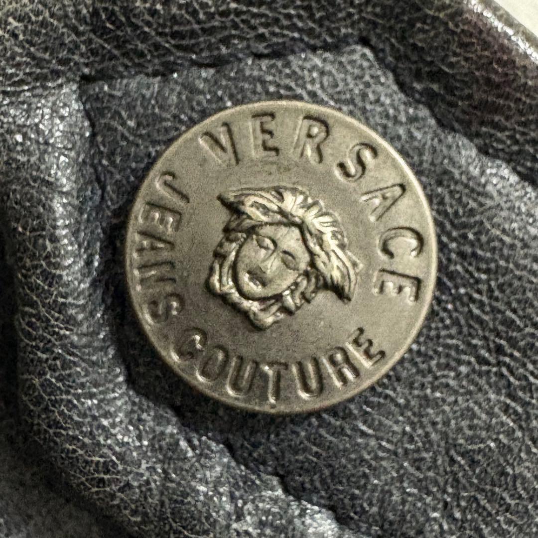 魅惑のY2K Versace ヴェルサーチ レザージャケット メデューサボタン