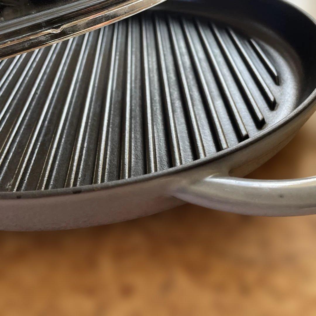 STAUB グリルパン 30cm ガラス蓋付き