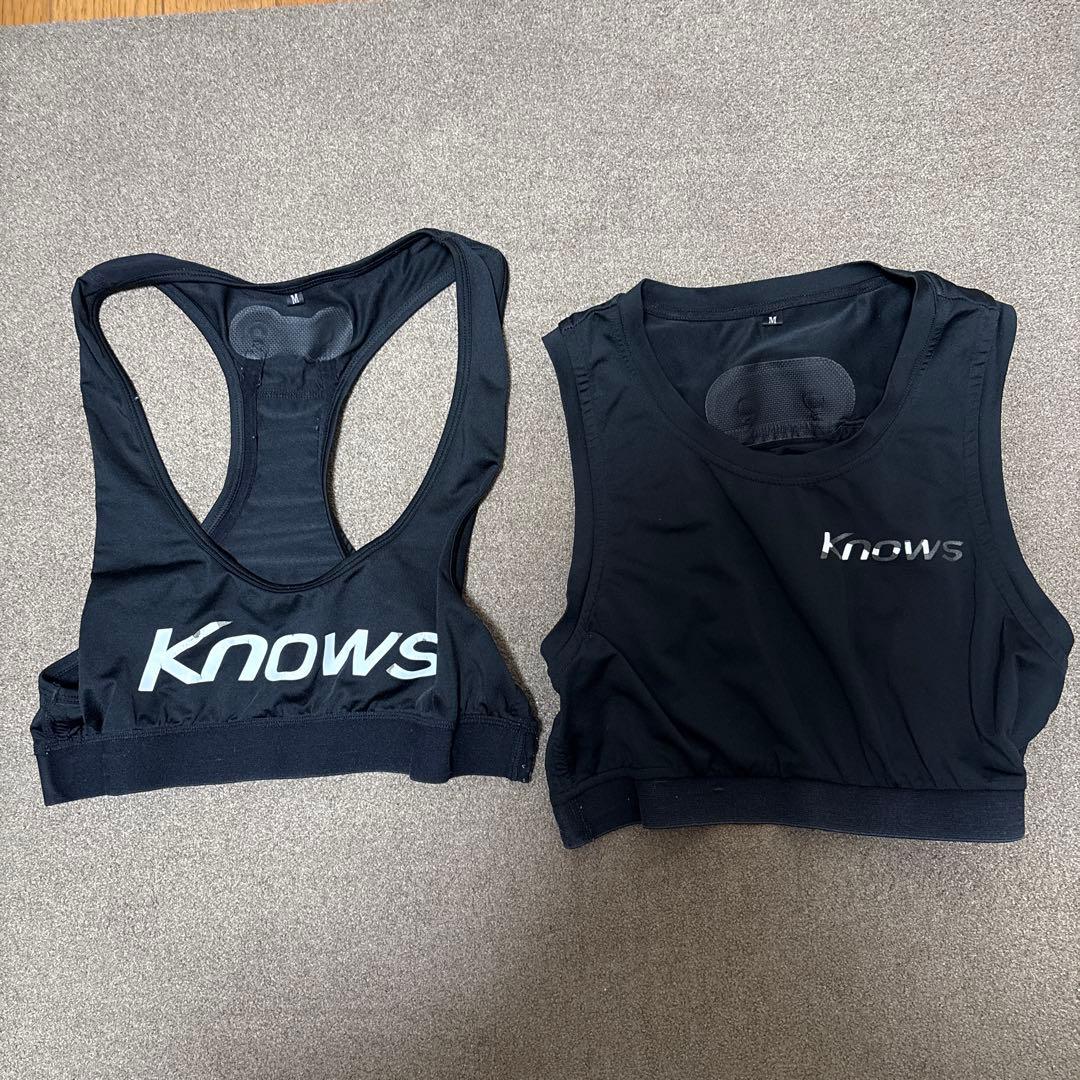 knows ブラックスポーツブラ　Mサイズ