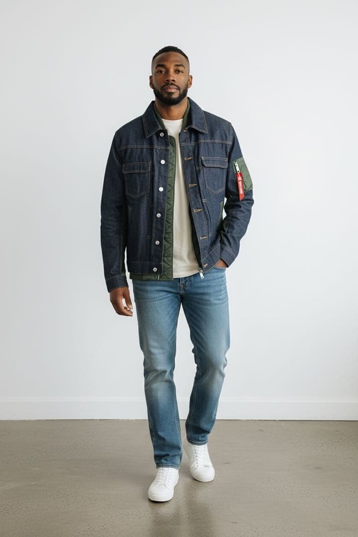 sacai APC EIMI denim jaket カーキ