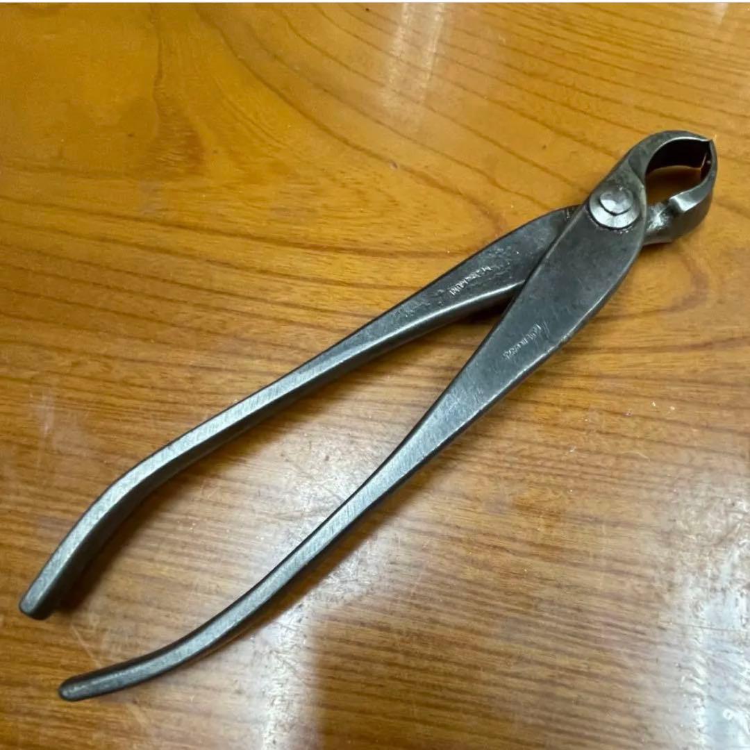 【盆栽道具】最高級 盆栽用具 昌国【特製】又切り鋏(約)214㎜ 240g