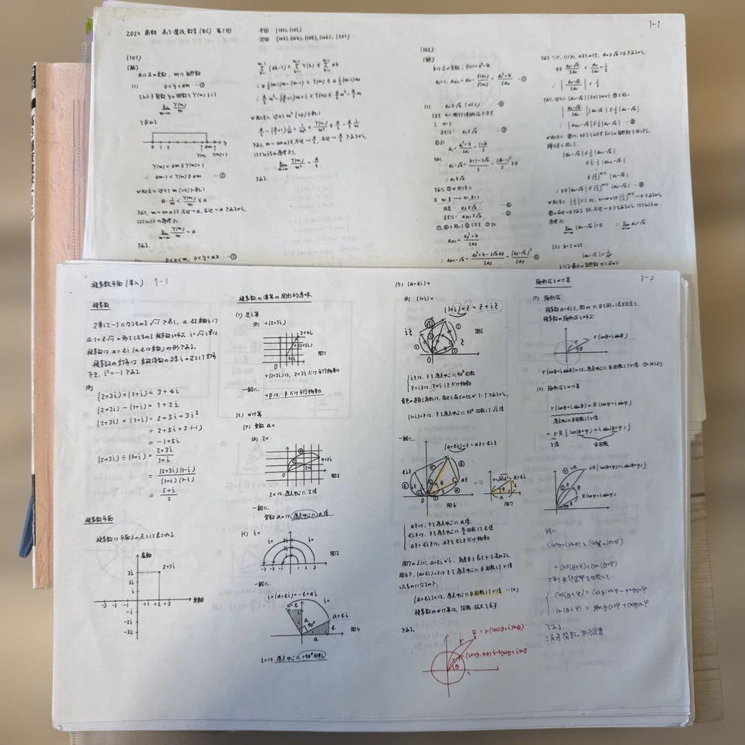 選抜数学 ⅢC 雲 孝夫先生 板書付き