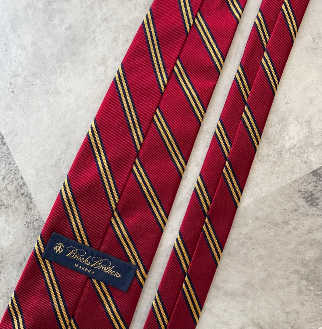 極美品 Brooks Brothers ネクタイ レップタイ