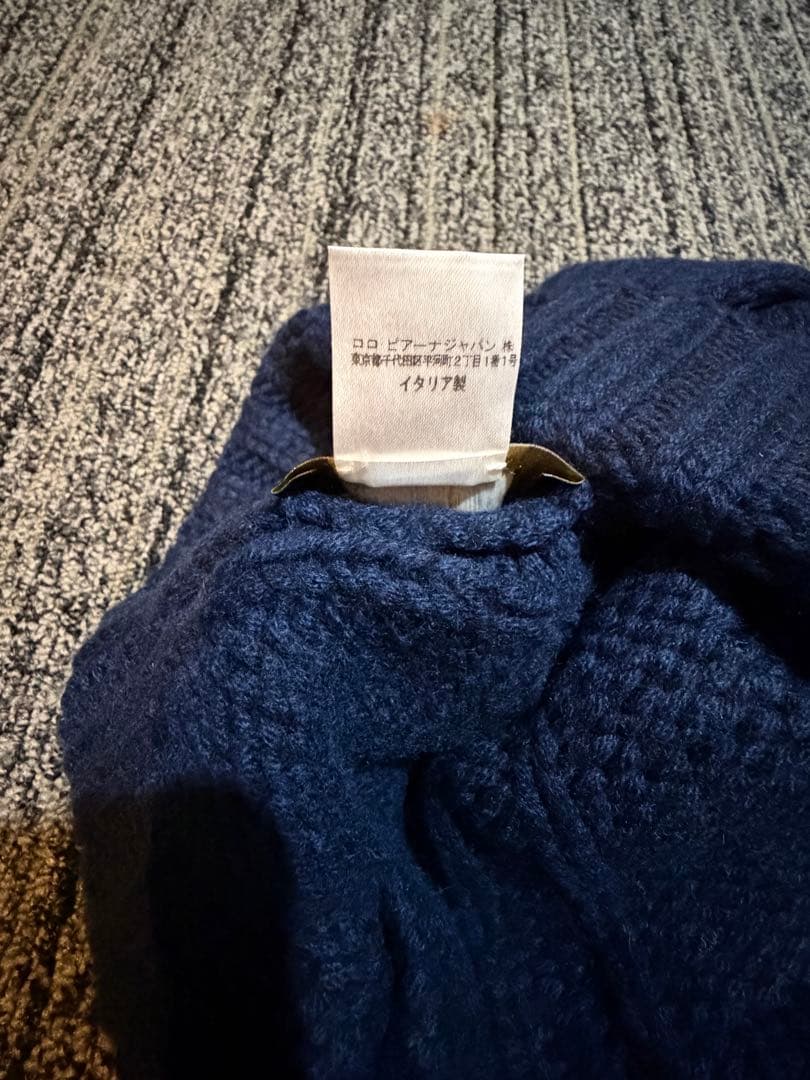 Loro Piana ロロピアーナ ニット帽 BABYCASHMERE ネイビー