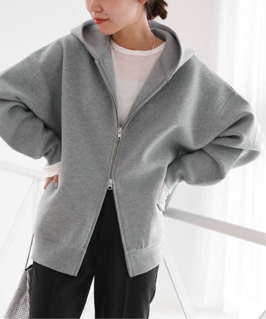 美品！JOURNAL STANDARD relumeフーディーブルゾングレー