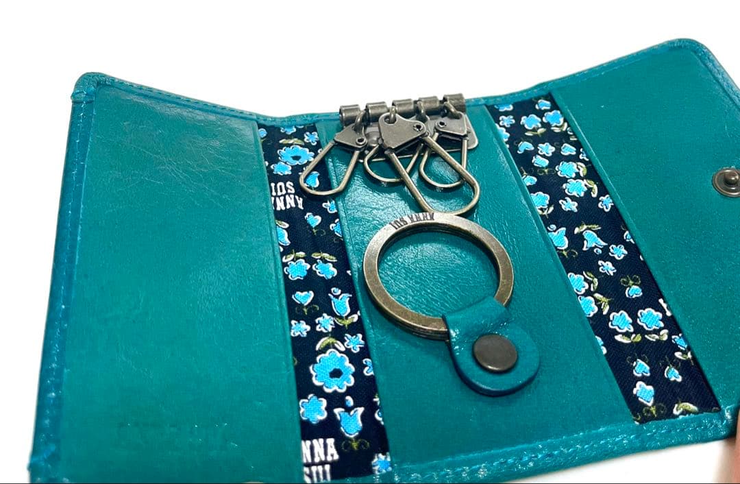 【新品未使用】ANNA SUI 財布 キーケース 鍵 アーバン ターコイズブルー