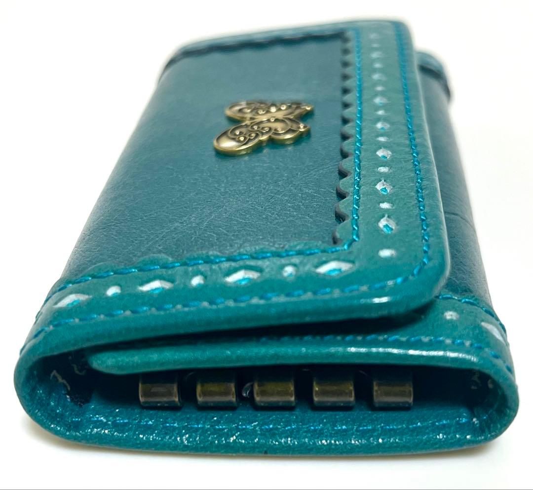 【新品未使用】ANNA SUI 財布 キーケース 鍵 アーバン ターコイズブルー
