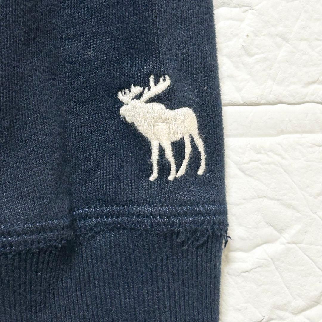 アバクロンビー&フィッチ　アバクロ　パーカー　ファー　ダブルボタン　紺　【M】