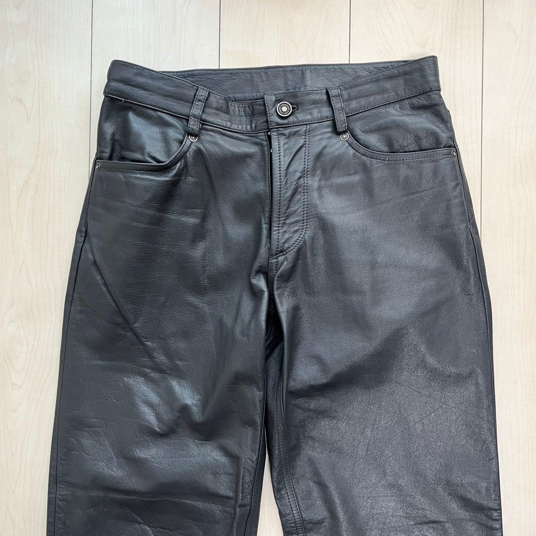 GAULTIER HOMME objet ゴルチエオム90s レザーパンツ 牛革