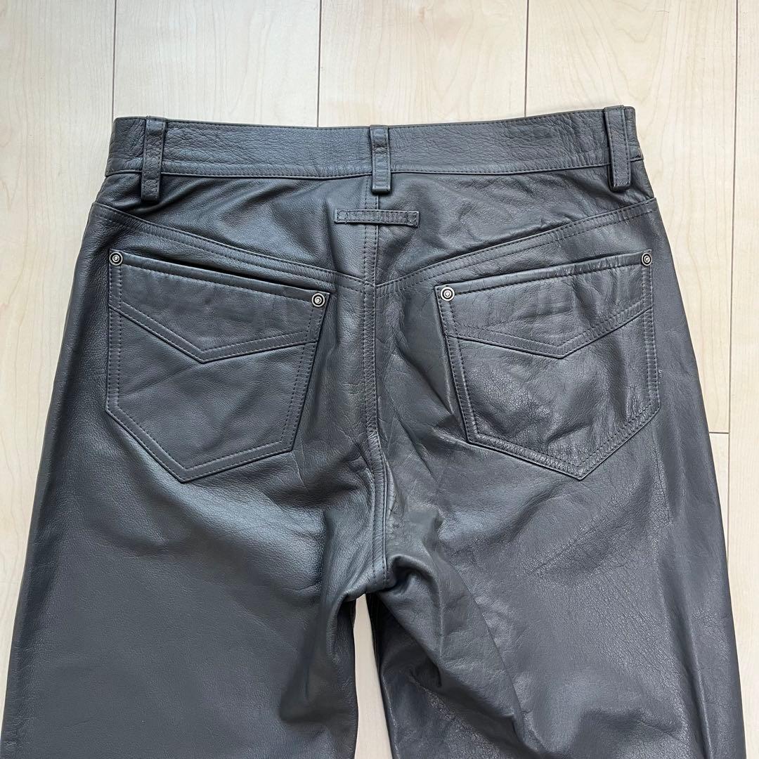 GAULTIER HOMME objet ゴルチエオム90s レザーパンツ 牛革