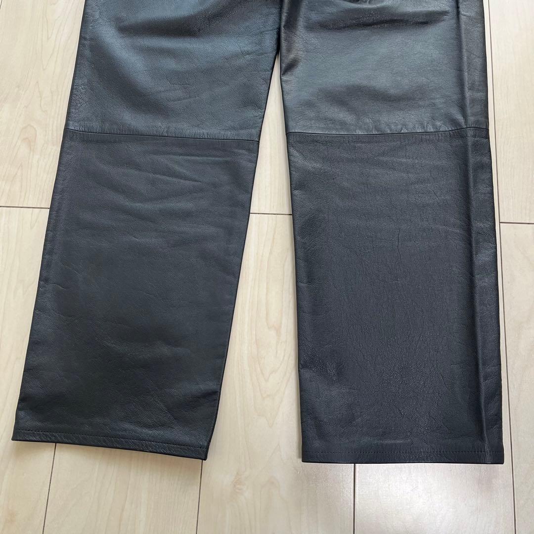 GAULTIER HOMME objet ゴルチエオム90s レザーパンツ 牛革