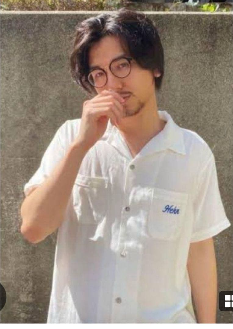 Hehn Records ホワイトシャツ