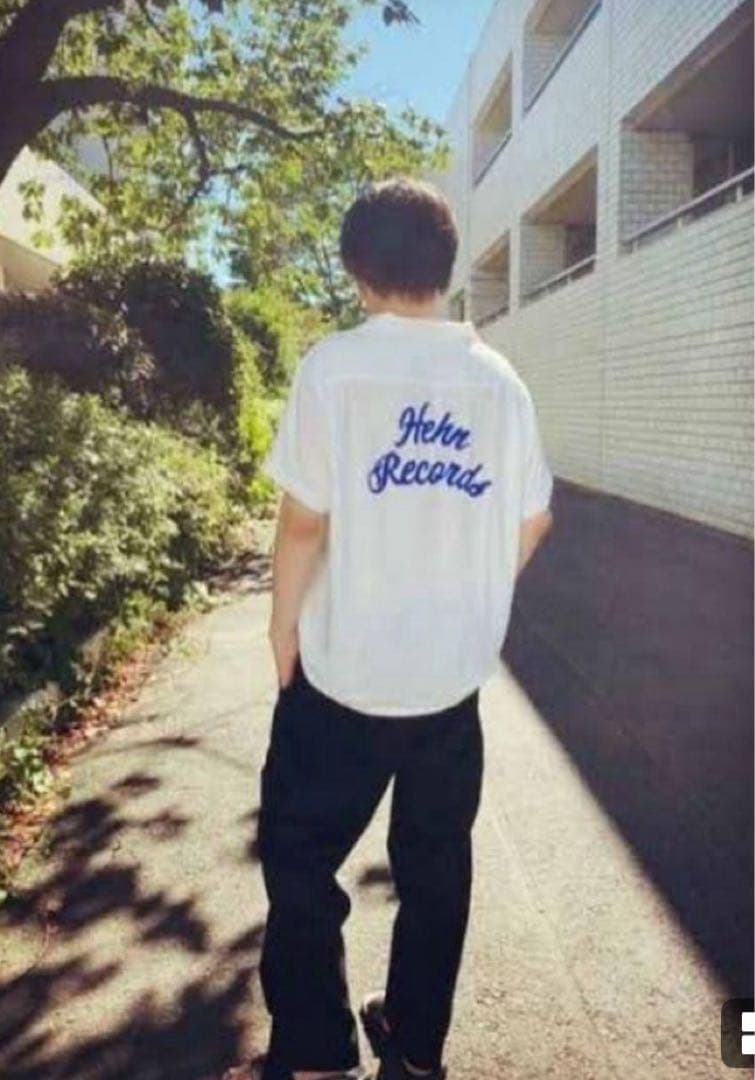 Hehn Records ホワイトシャツ