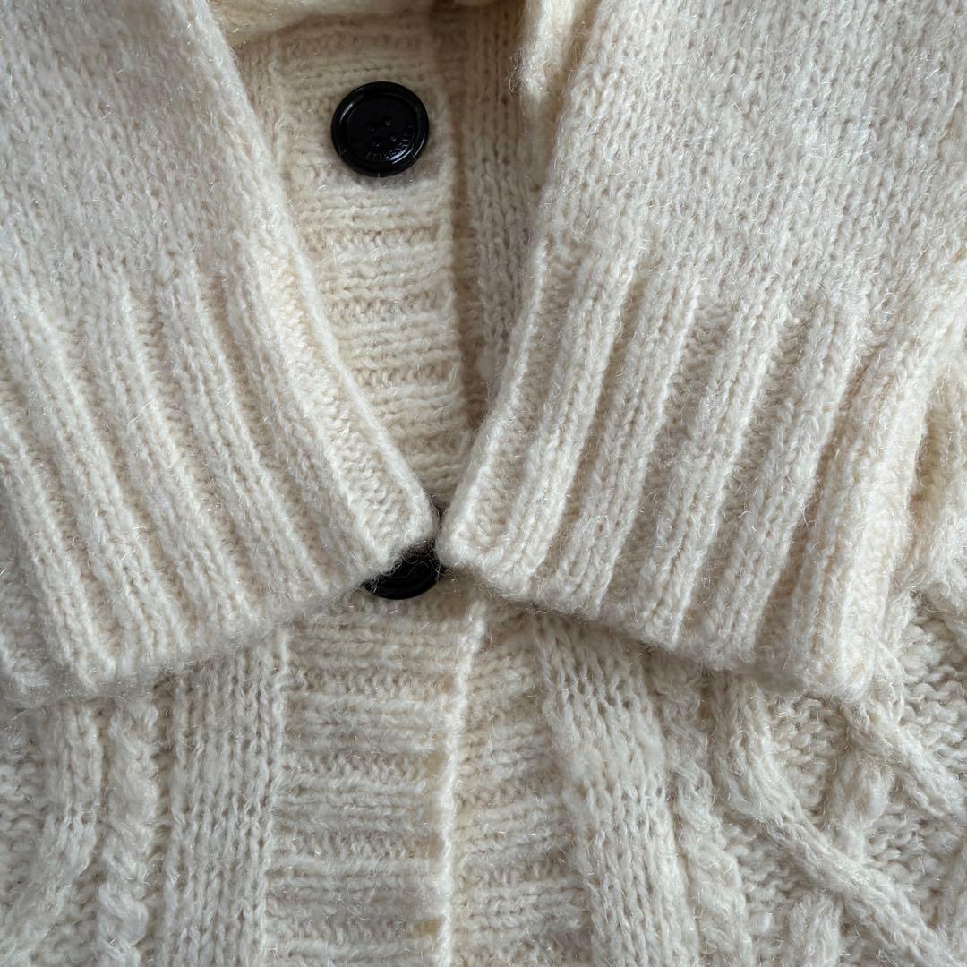 美品 BURBERRY LONDON ニット カーディガン ケーブル編み