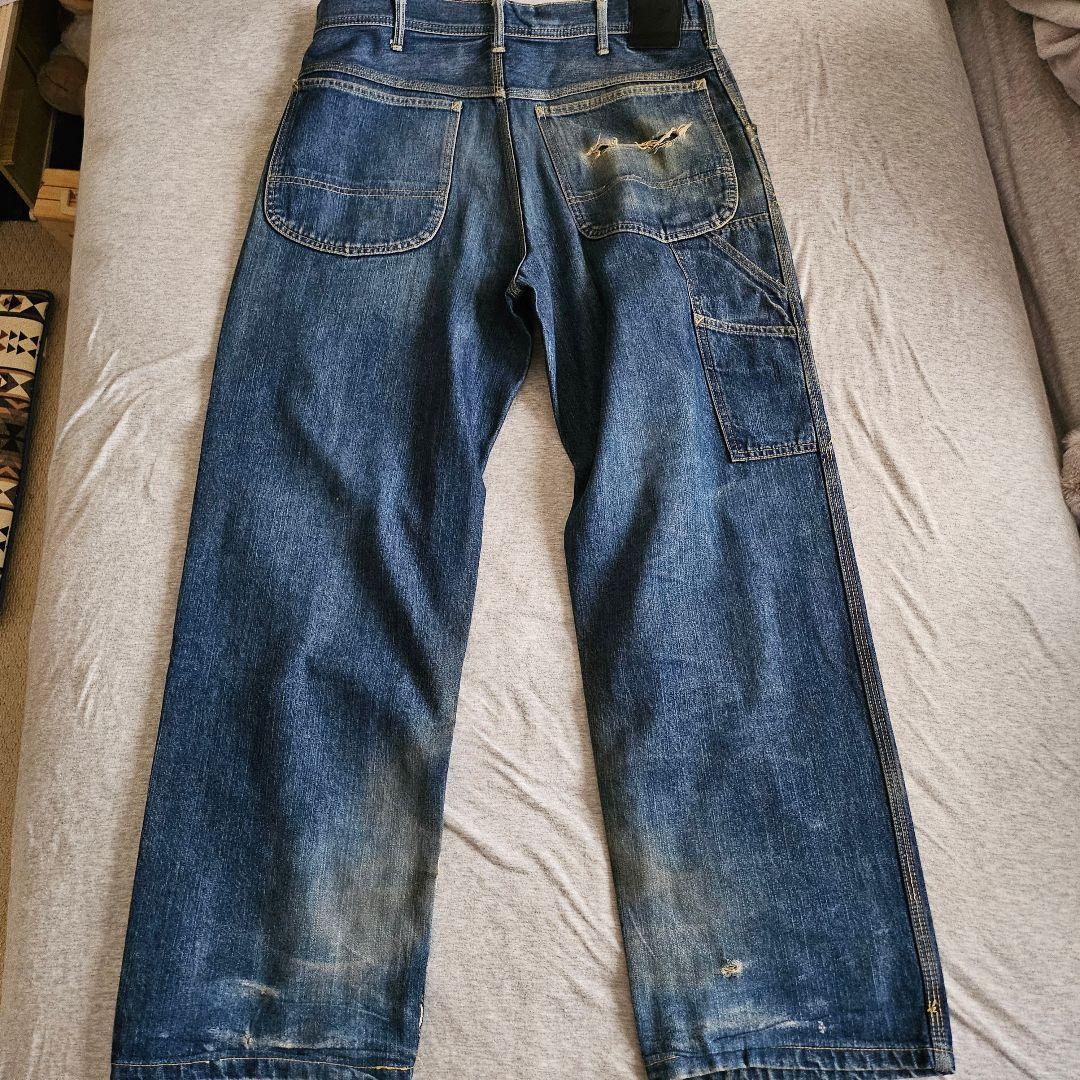 FAT エフエーティー ペインター デニムパンツ ワイド ヴィンテージ 古着