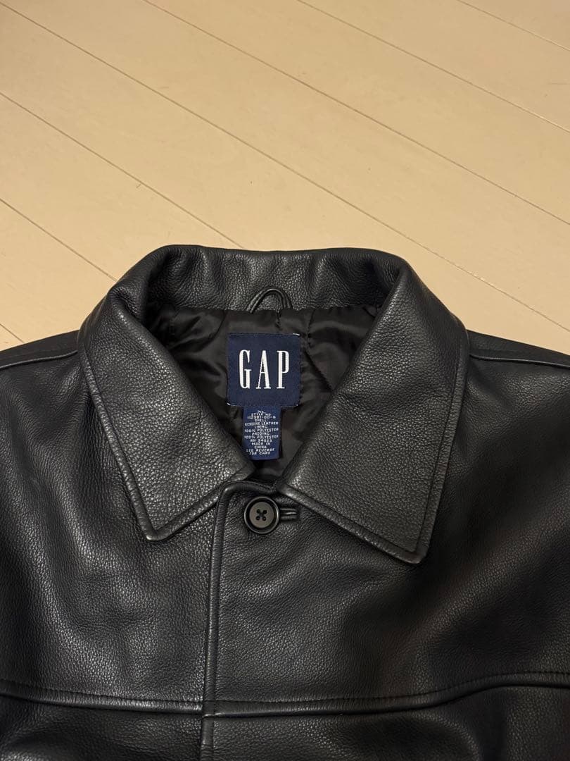 デッドストック 美品OLD GAP レザー カー コート ジャケット