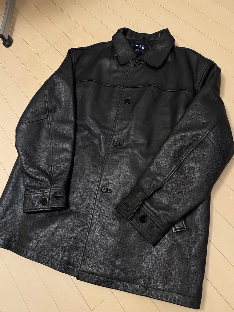デッドストック 美品OLD GAP レザー カー コート ジャケット