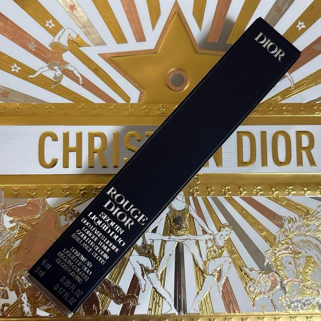 完売！diorルージュ ディオール シークイン リキッド デュオ ホリデー