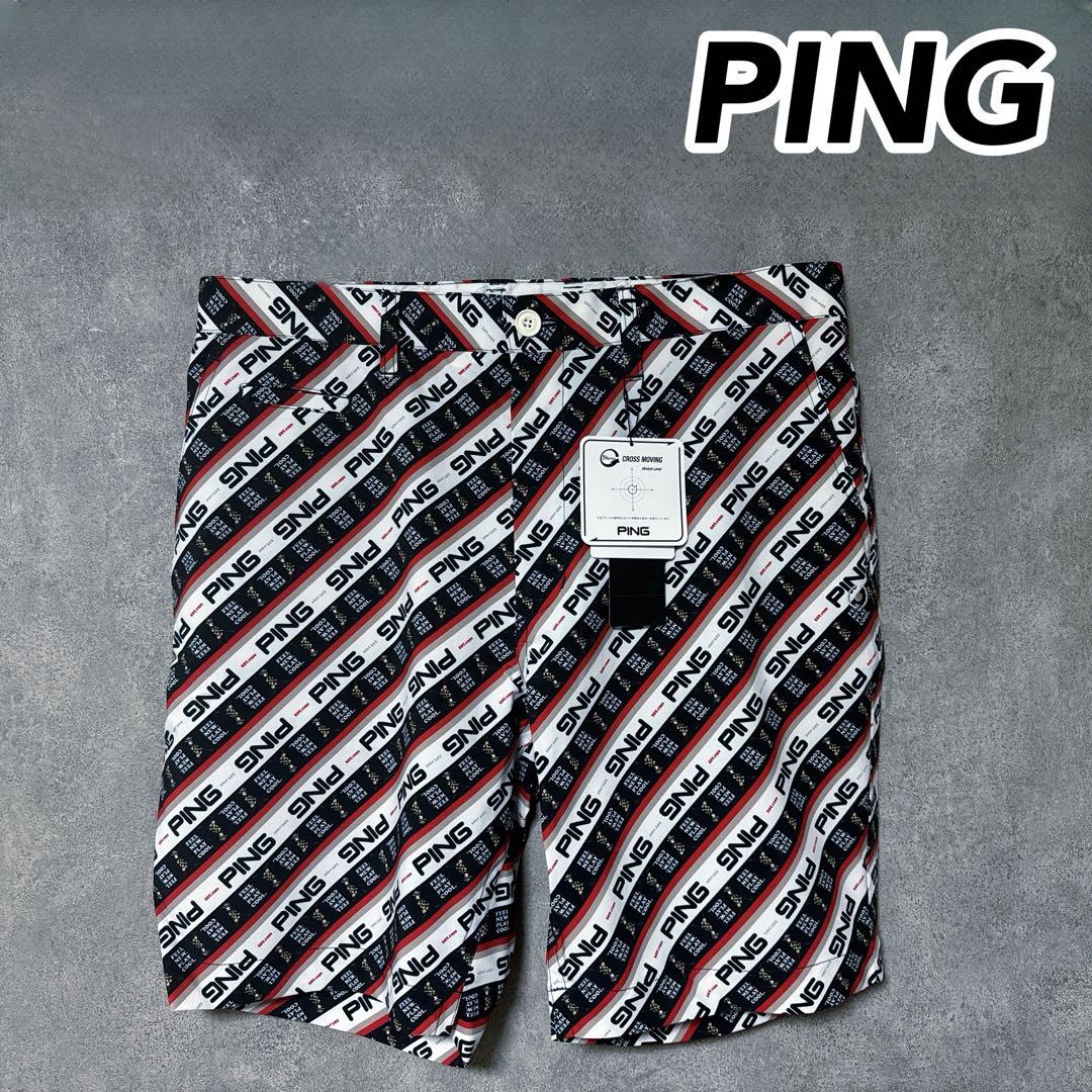 【新品】 PING ピン ハーフ パンツ ゴルフウェア メンズ タグ付き 総柄