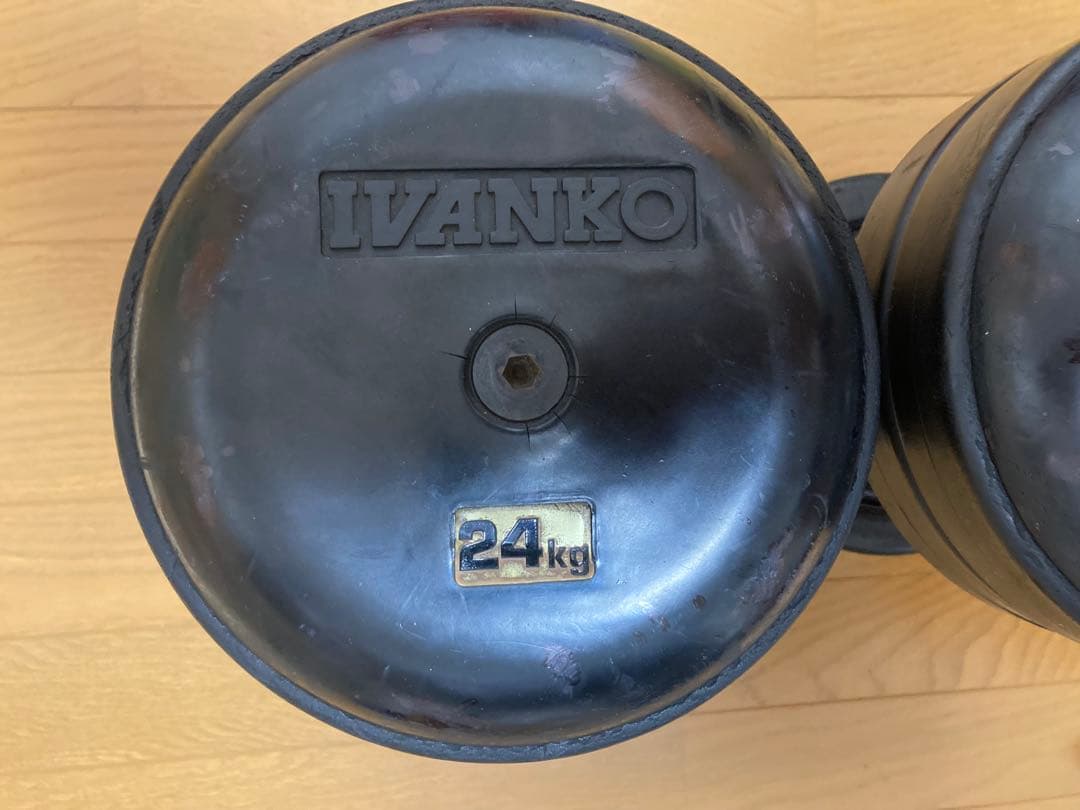【2/8まで限定価格】②ivankoラバーダンベル24kg　irotec mbc
