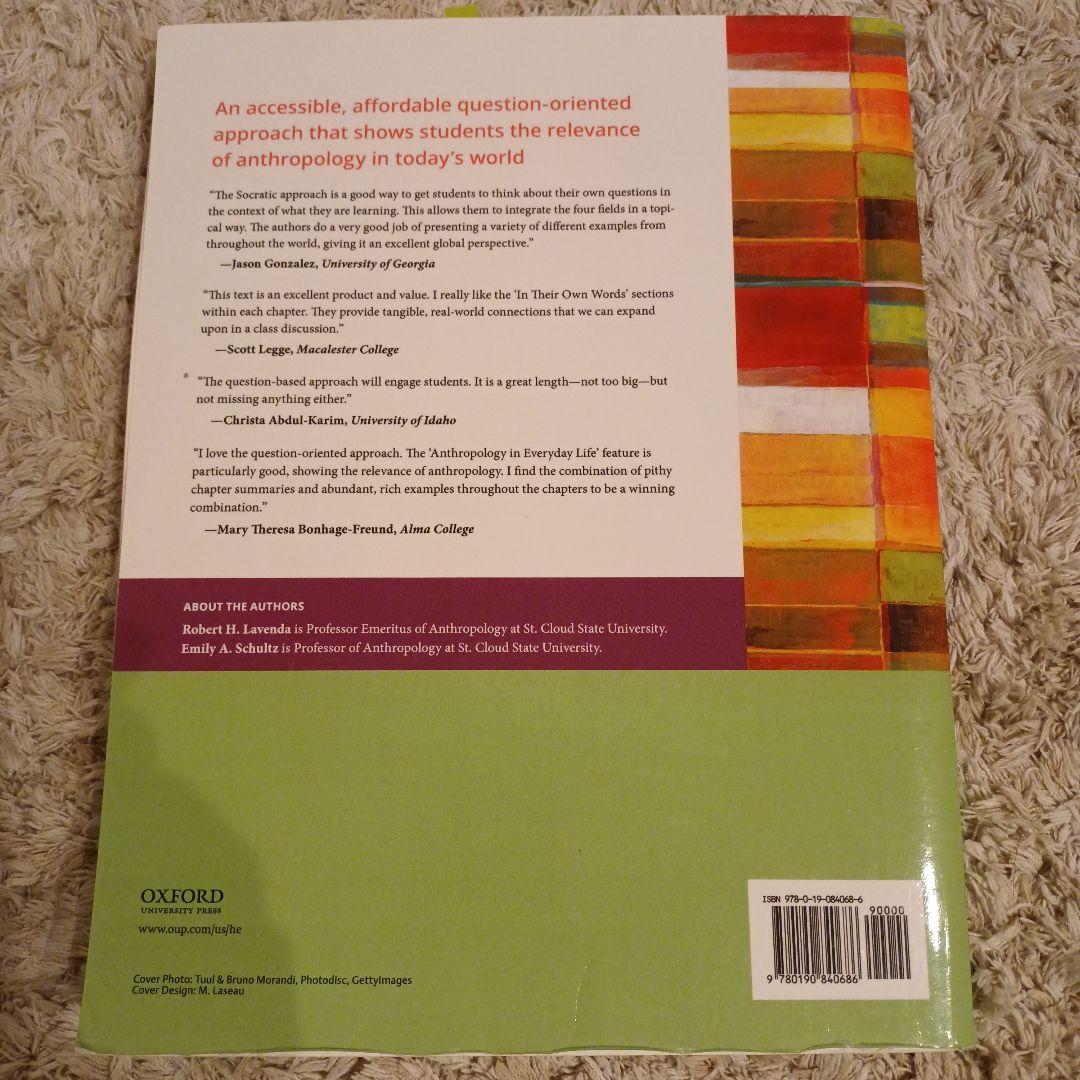 希少本anthropology (OXFORD UNIVERSTY PRESS)