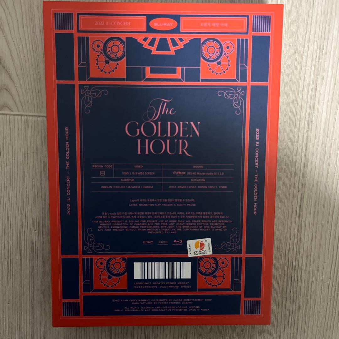 K-POP・アジア THE GOLDEN HOUR 2022 IU CONCERT Blu-ray