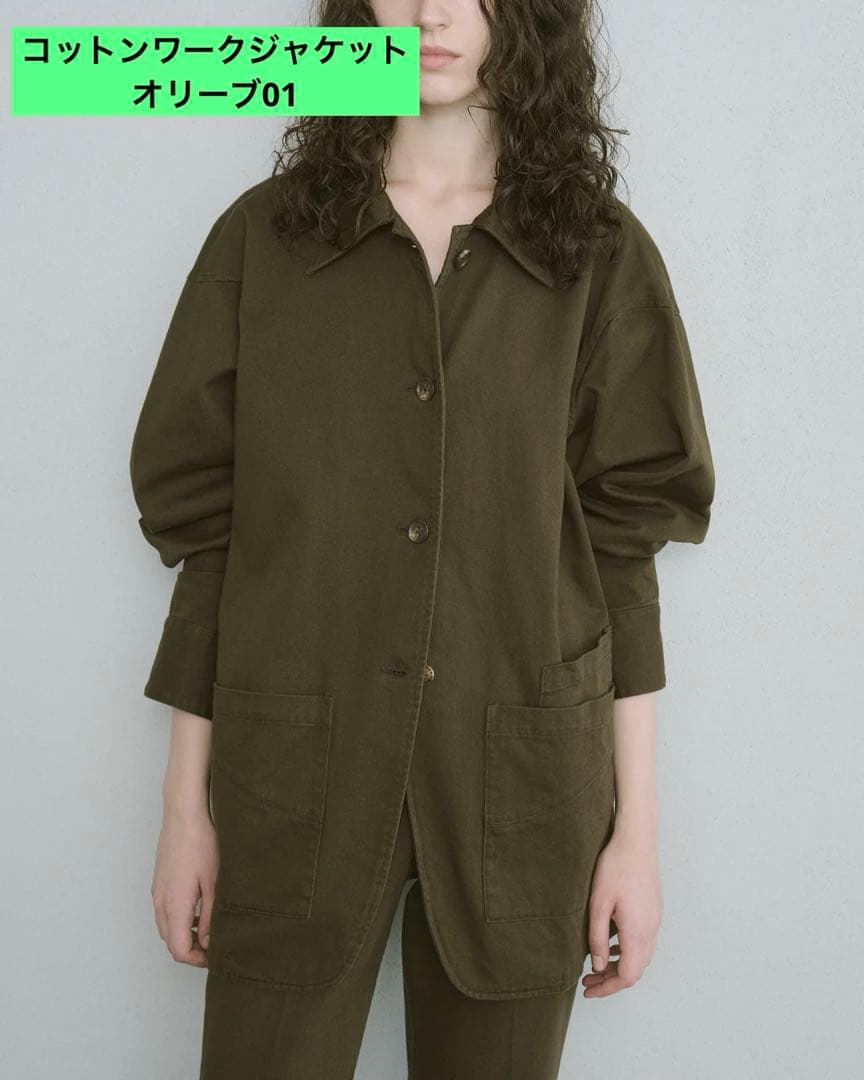 cotton work jacket オリーブ01 ENOF イナフ