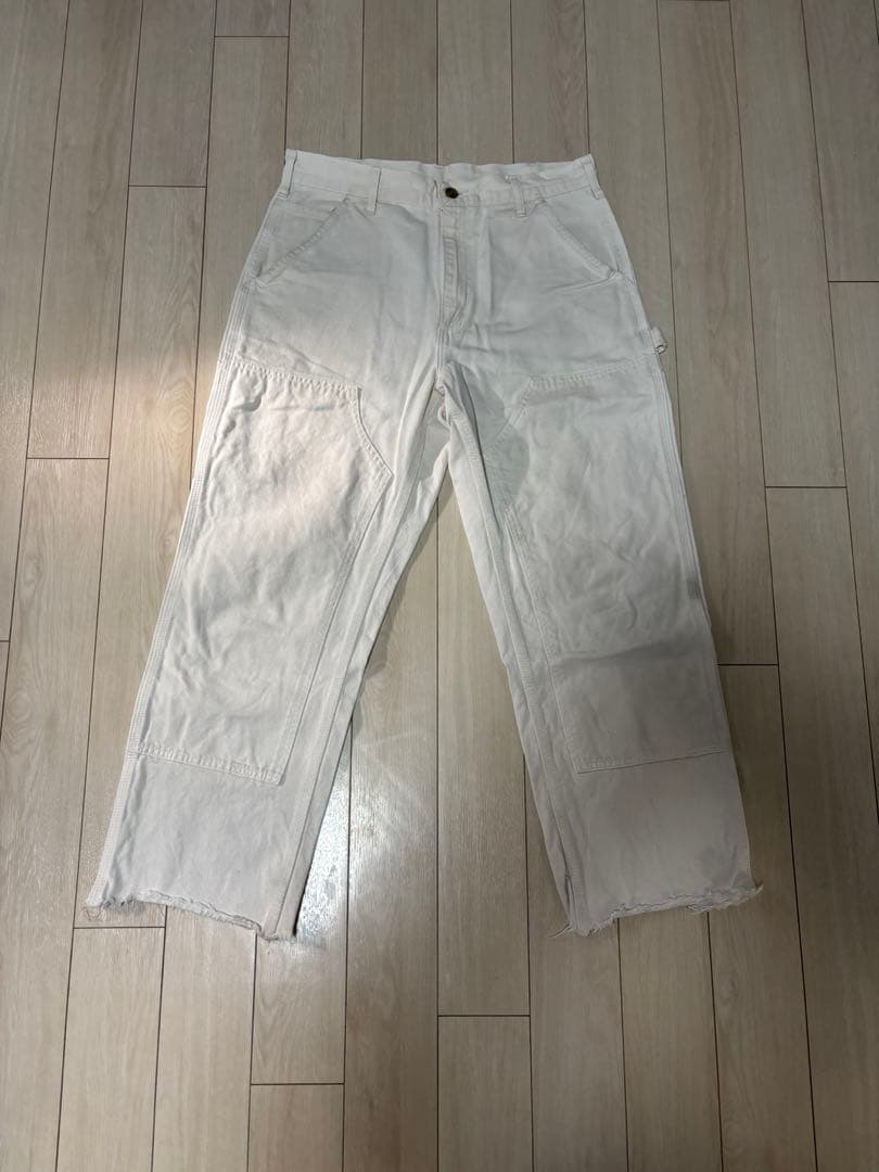 パ*ト様 【300円スタート】　カーハート　ダブルニー　ホワイトペインター　US