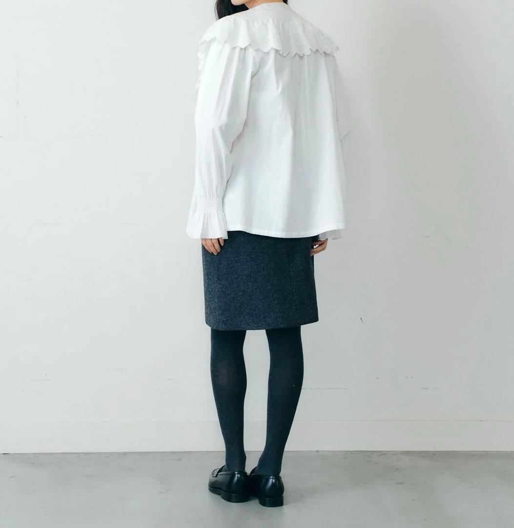 トップス THE SHINZONE LACE COLLAR BLOUSE