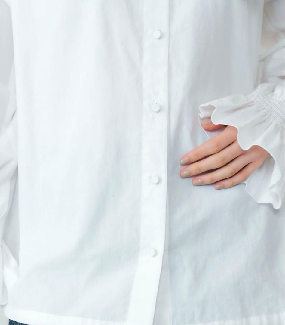 トップス THE SHINZONE LACE COLLAR BLOUSE