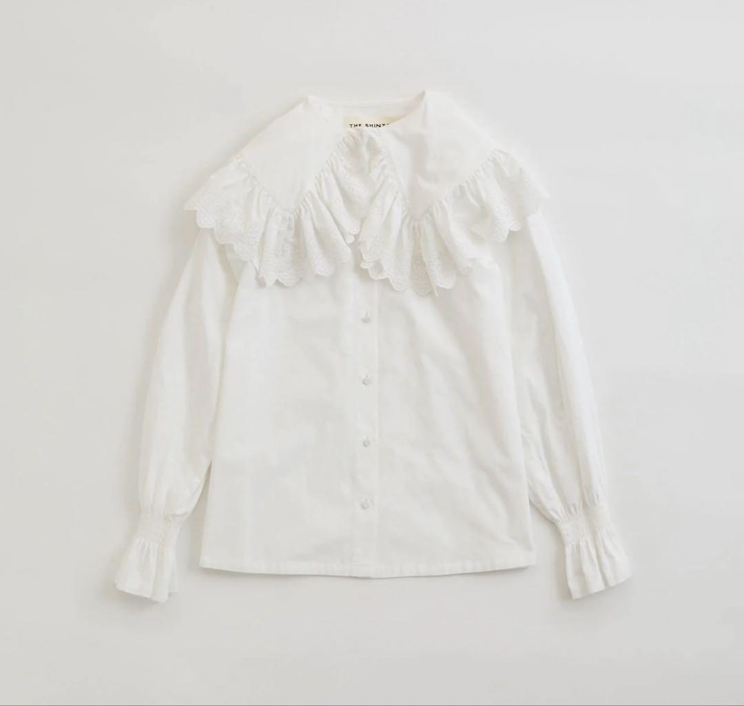 トップス THE SHINZONE LACE COLLAR BLOUSE