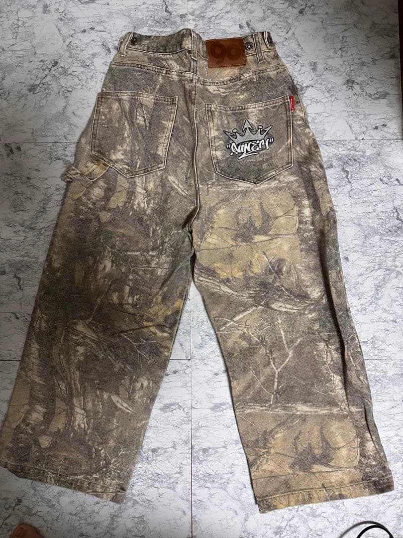 正規品9090リアルツリーデニムパンツ