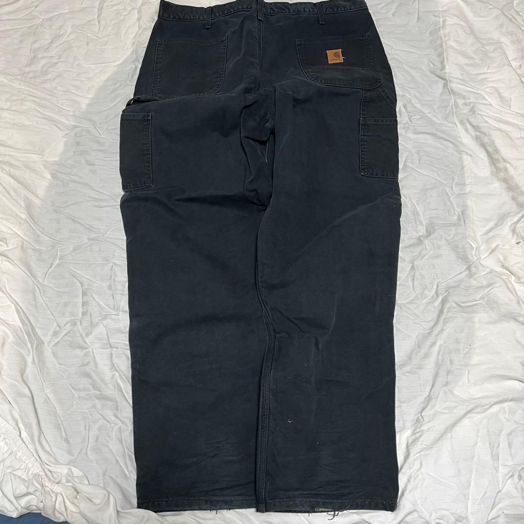 Carhartt ブラックデニムパンツ40×32 ダック地