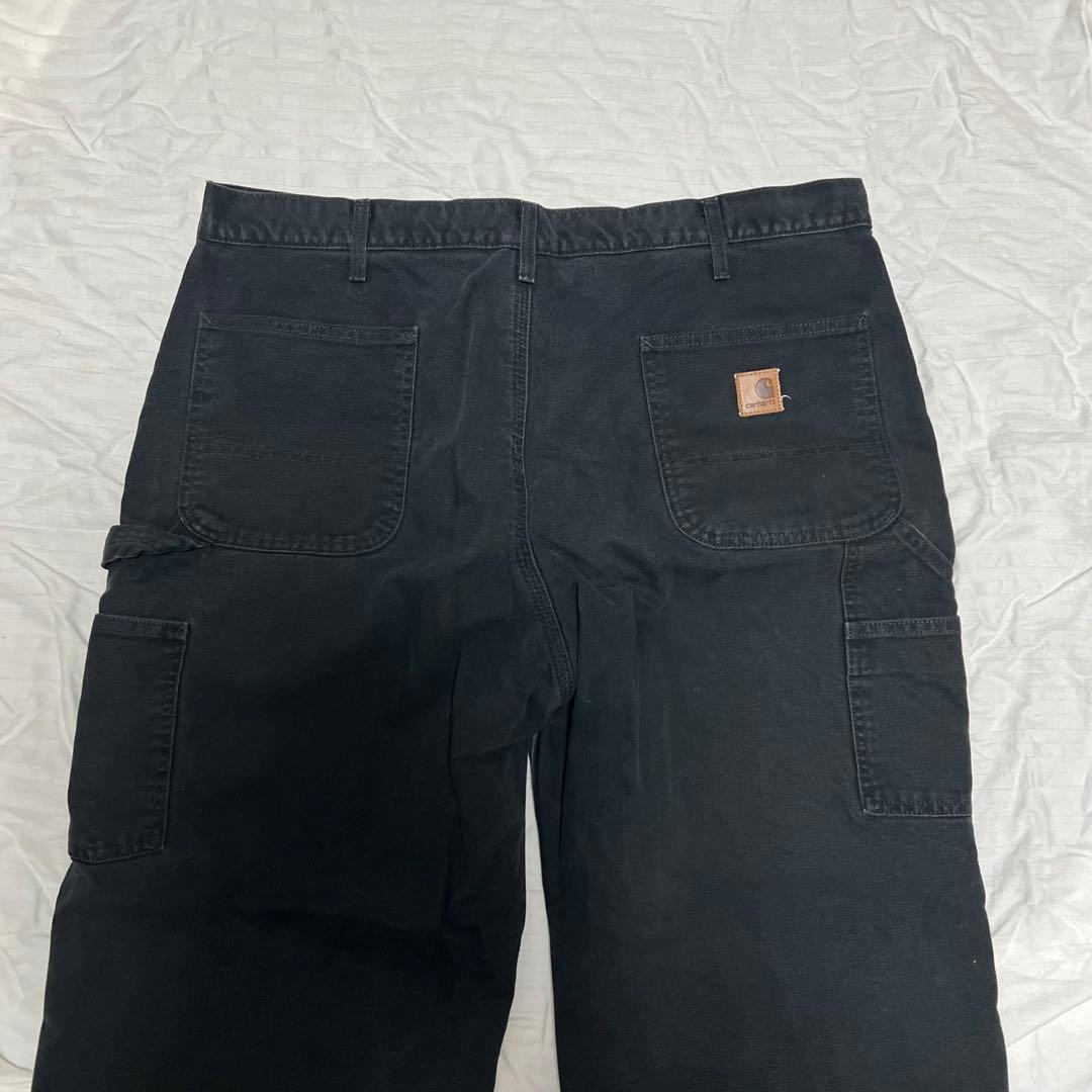 Carhartt ブラックデニムパンツ40×32 ダック地