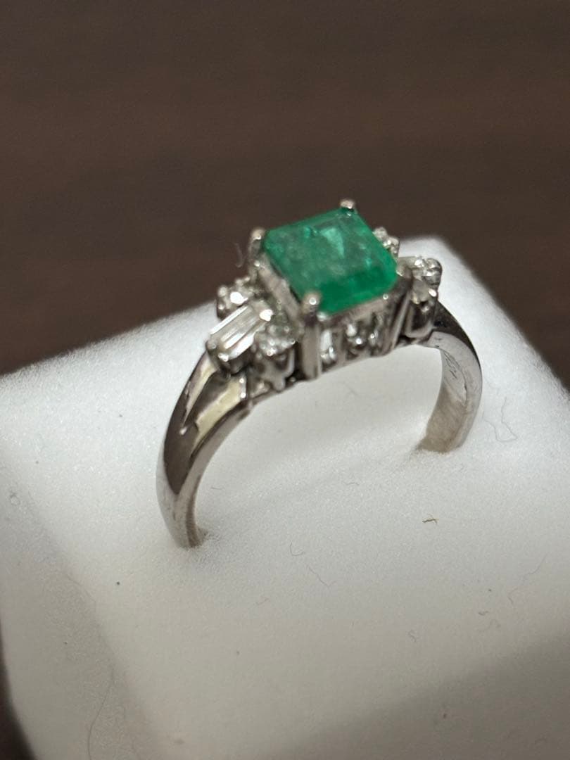18K 刻印 リング 3.1g メレダイヤ付き