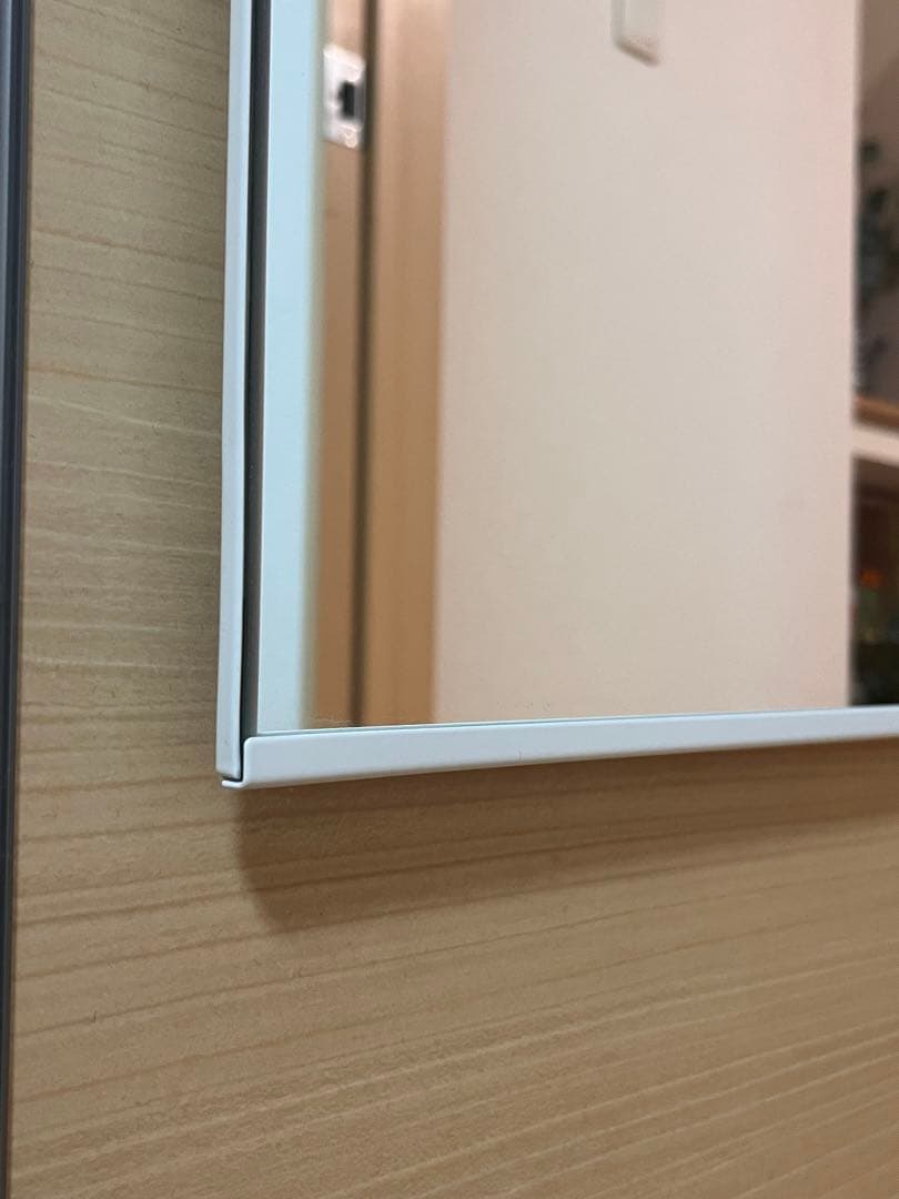 IKEA ドア掛けミラー 全身鏡 吊り下げ GARNES ホワイト　廃盤品