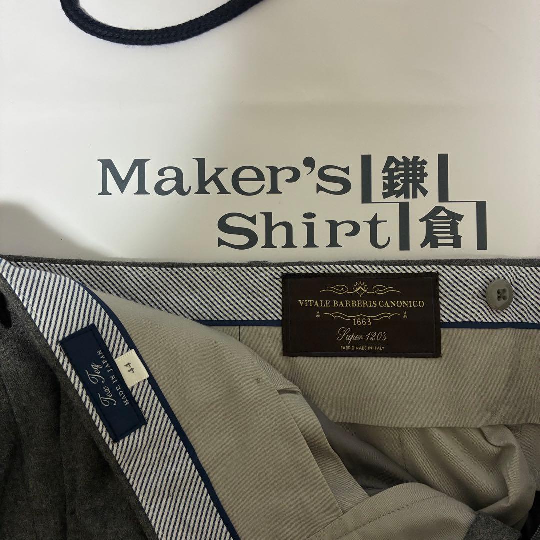 送料込み◆新品 鎌倉シャツ スラックス パンツ 44 カノニコ