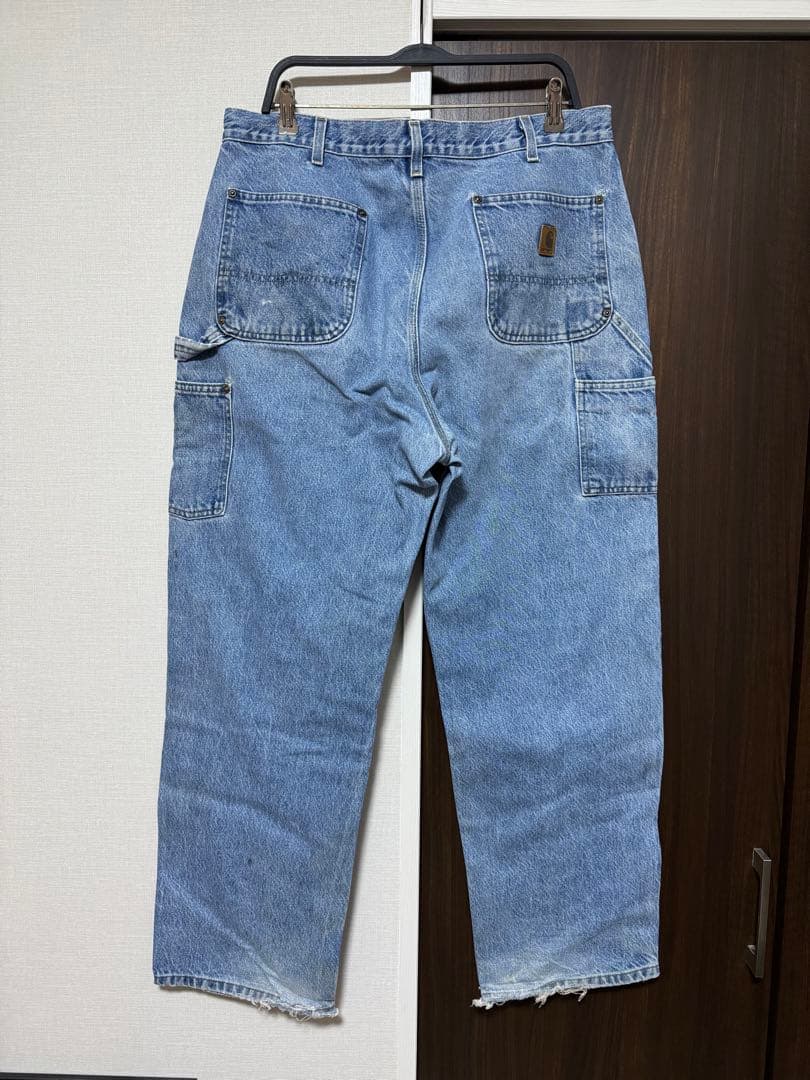 【古着】Carhartt ダブルニーデニムパンツ B73DST 38×32