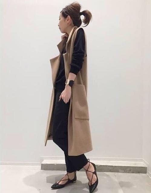 トップス L'Appartement Lisiere Wool Long Vest