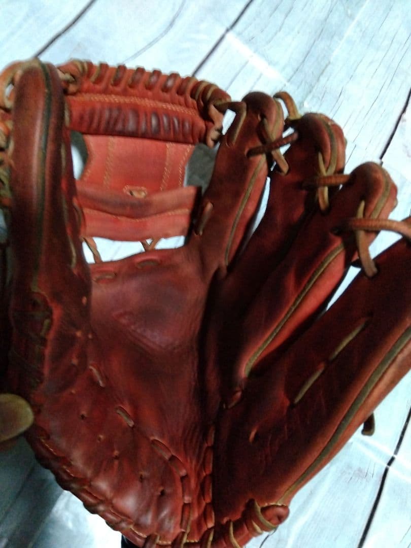 ミズノ　グローバルエリート　軟式内野手用グラブ　グローブ　レッド