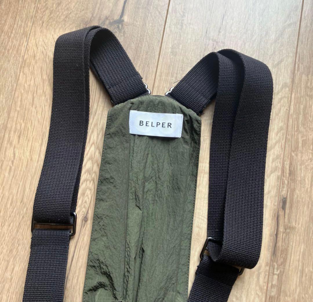 BELPER✸NYLON RIPSTOP VEST✸ナイロンベスト✸カーキ