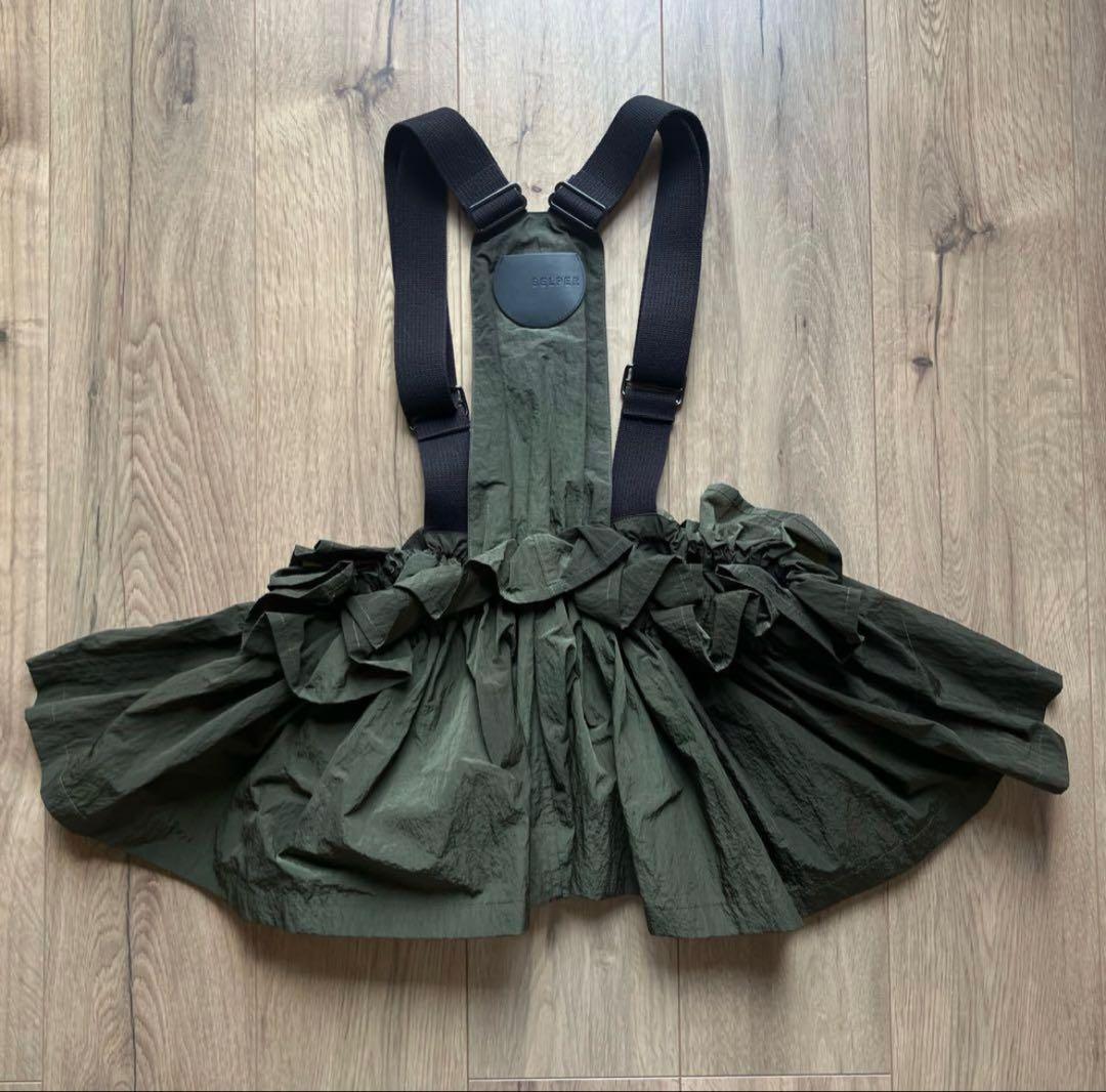 BELPER✸NYLON RIPSTOP VEST✸ナイロンベスト✸カーキ