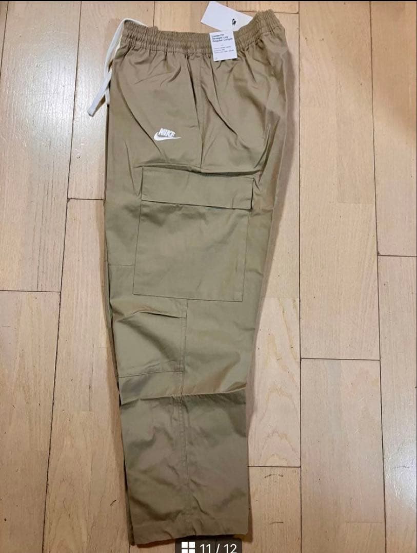 ナイキ NIKE クラブ カーゴウーブンパンツ 新品 L ベージュ ミリタリー