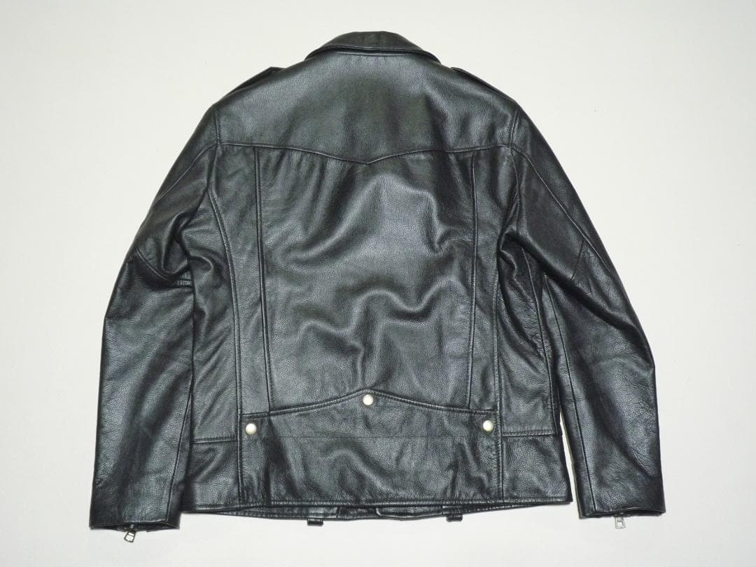 新品未使用タグ付き　BOLINI　ボリーニ　本革　ライダースジャケット　黒　48