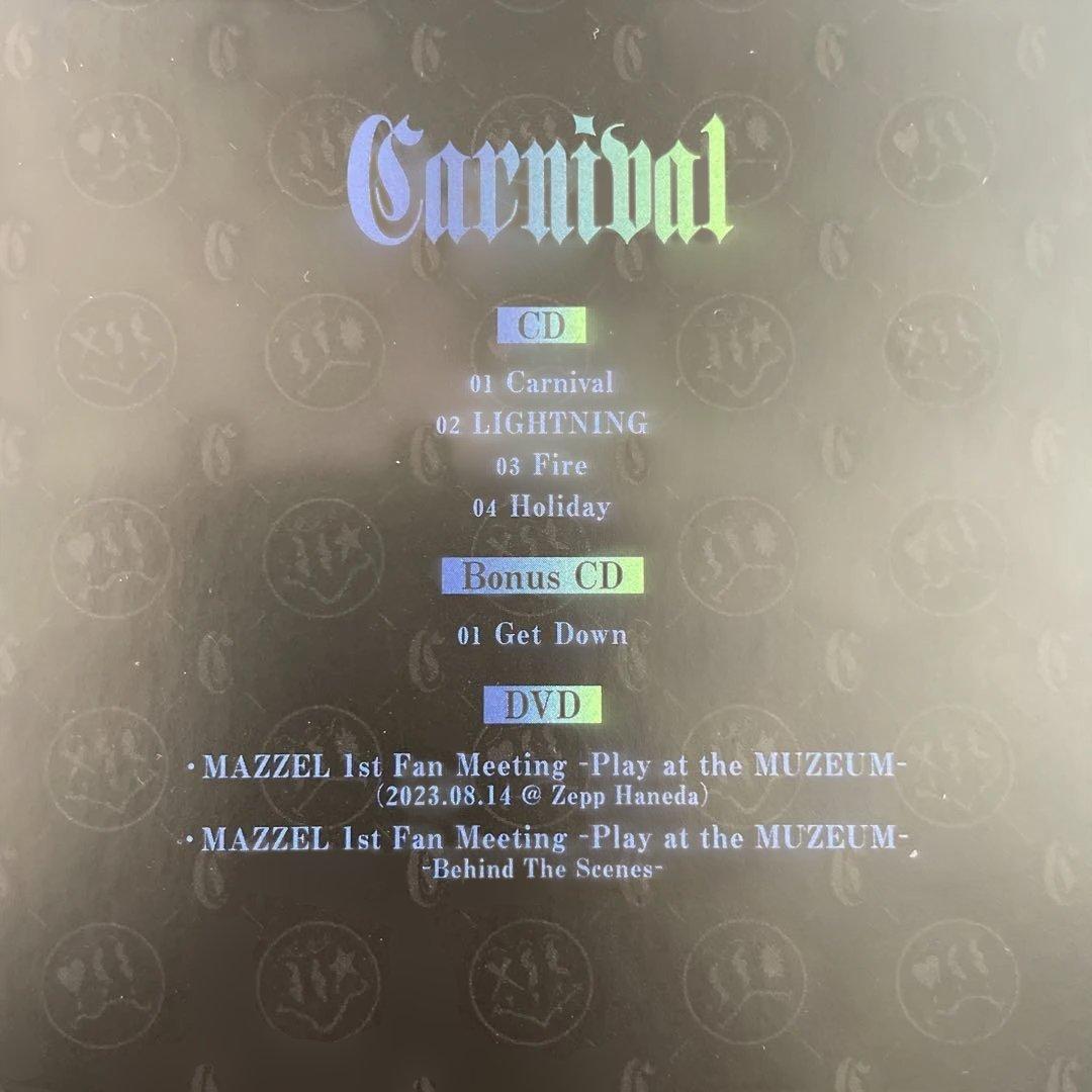 MAZZEL / Carnival デビューショケ・ファンミ映像　CD/DVD