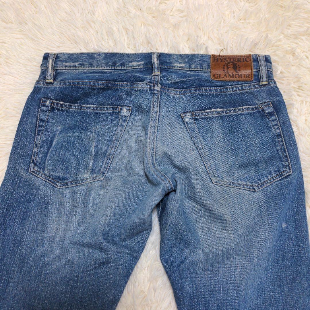 HYSTERIC GLAMOUR ヒステリックグラマー スタッズ ダメージデニム