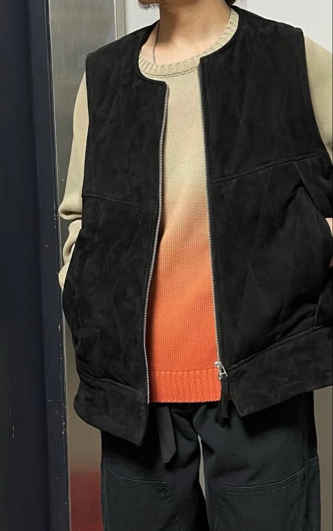 【12/25限定】CCU QUILTED VEST -NUBUCK-