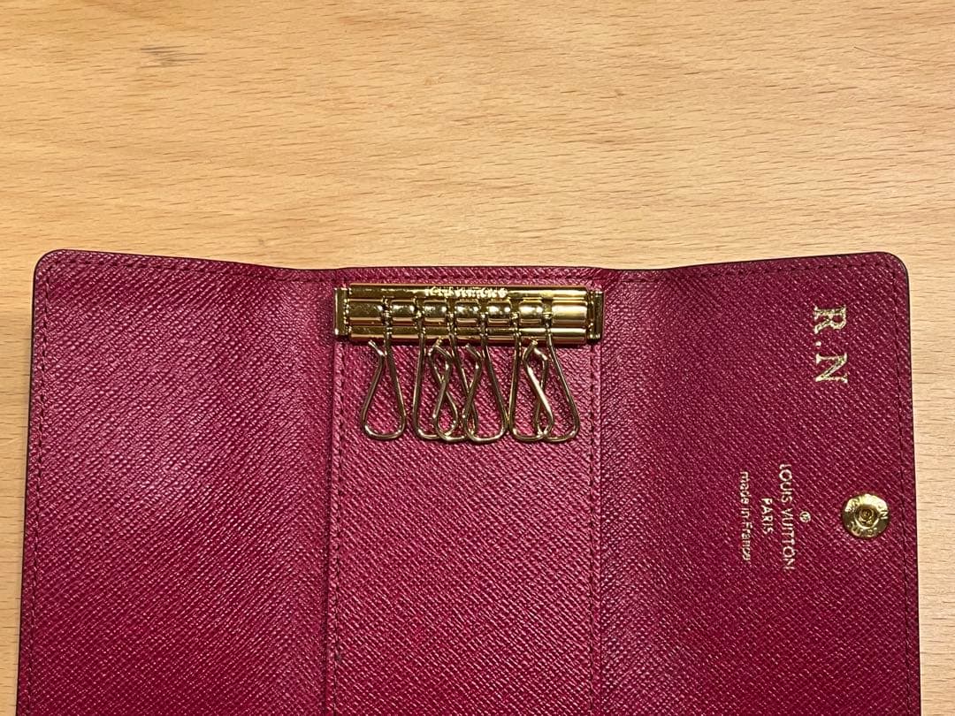 Louis Vuitton レザーキーケース ダークブラウン